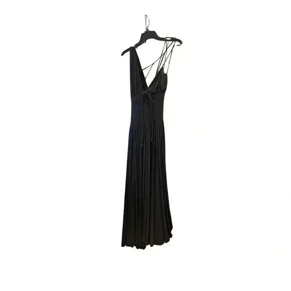 NEW Harbison Moonbeam Cutout Black Jersey Maxi Dress XL. - Picture 6 of 14